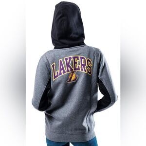 Ultra Game NBA Full Zip Hoodie Sweatshirt Jacket LA Lakers size medium